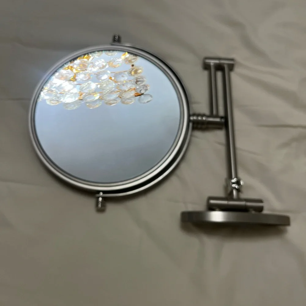 Wall-Mounted Silver Mirror